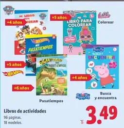 Lidl Libros de actividades oferta
