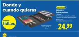 Lidl CRELANDO Maletín de pintura oferta