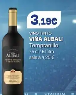 SPAR VIÑA ALBALI Vino Tinto Tempranillo oferta