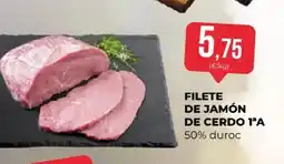 SPAR Filete de jamón de cerdo 1ºa 50% duroc oferta