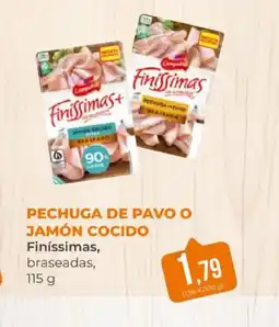 SPAR FINISSIMAS Pechuga de pavo o jamón cocido oferta