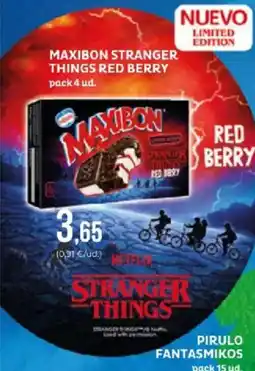 SPAR MAXIBON Stranger things red berry oferta