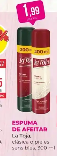 SPAR LA TOJA Espuma de afeitar oferta