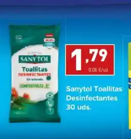 SPAR SANYTOL Toallitas Desinfectantes oferta