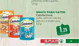 SPAR CATISFACTIONS Snack para gatos oferta