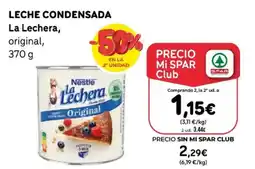 SPAR LA LECHERA Leche condensada oferta
