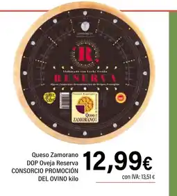 Cash Ifa CONSORCIO PROMOCIÓN DEL OVINO Queso Zamorano DOP Oveja Reserva oferta
