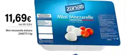 Cash Ifa ZANETTI Mini mozzarella italiana oferta
