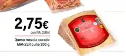 Cash Ifa MANZER Queso mezcla curado cuña oferta