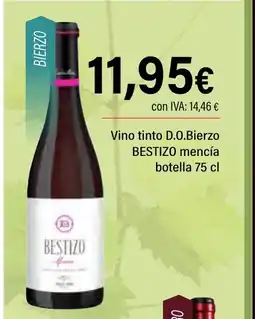 Cash Ifa BESTIZO Vino tinto D.O.Bierzo mencia botella oferta