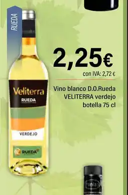 Cash Ifa VELITERRA Vino blanco D.O.Rueda verdejo botella oferta
