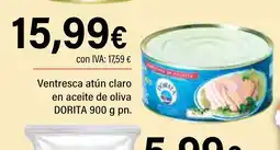 Cash Ifa DORITA Ventresca atún claro en aceite de oliva oferta