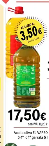 Cash Ifa EL VAREO Aceite oliva 0,4° o 1° garrafa oferta