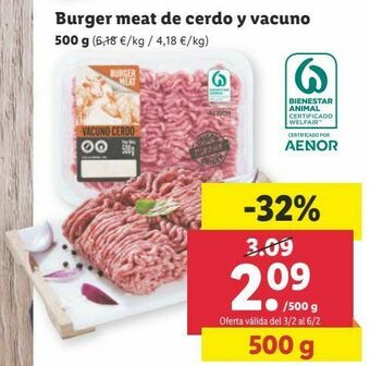 Lidl Carne picada mixta oferta