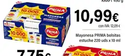 Cash Ifa PRIMA Mayonesa bolsitas estuche oferta
