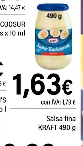 Cash Ifa KRAFT Salsa fina oferta