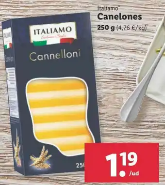 Lidl Canelones italiamo oferta