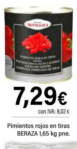 Cash Ifa BERAZA Pimientos rojos en tiras oferta