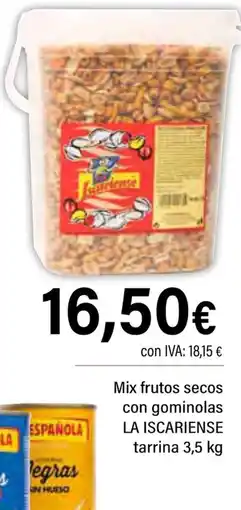 Cash Ifa LA ISCARIENSE Mix frutos secos con gominolas oferta