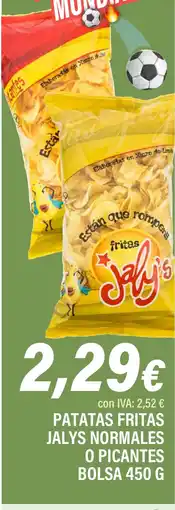 Cash Ifa Patatas fritas jalys normales o picantes bolsa oferta