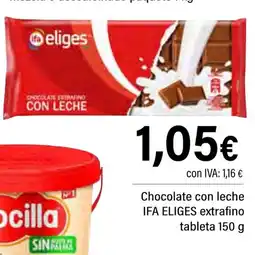 Cash Ifa IFA ELIGES Chocolate con leche extrafino tableta oferta