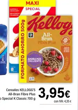 Cash Ifa KELLOGG'S Cereales All-Bran Fibre Plus o Special K Classic oferta