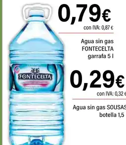 Cash Ifa FONTECELTA Agua sin gas oferta