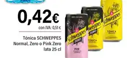 Cash Ifa SCHWEPPES Tónica Normal, Zero o Pink Zero oferta
