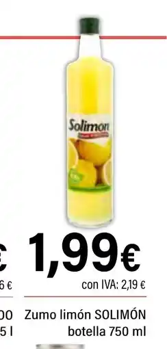 Cash Ifa SOLIMÓN Zumo limón botella oferta