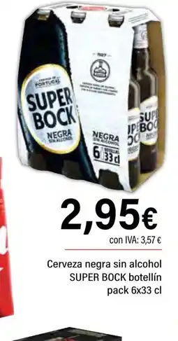 Cash Ifa SUPER BOCK Cerveza negra sin alcohol oferta