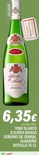 Cash Ifa Vino blanco d.o.rías baixas señorío de sobral albariño botella oferta
