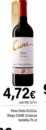 Cash Ifa CUNE Vino tinto D.O.Ca. Rioja Crianza oferta