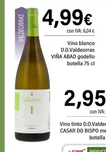 Cash Ifa VIÑA ABAD Vino blanco D.O.Valdeorras godello oferta
