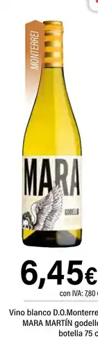 Cash Ifa MARA MARTÍN Vino blanco D.O.Monterrei godello oferta