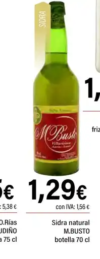 Cash Ifa M BUSTO Sidra natural botella oferta