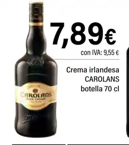 Cash Ifa CAROLANS Crema irlandesa oferta