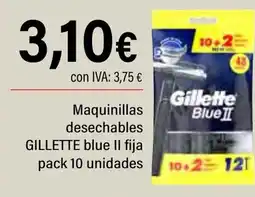 Cash Ifa GILLETTE Maquinillas desechables blue Il fija pack 10 unidades oferta