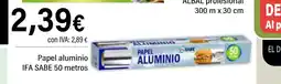 Cash Ifa IFA SABE Papel aluminio oferta