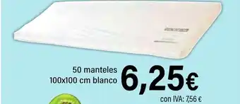 Cash Ifa 50 manteles blanco oferta