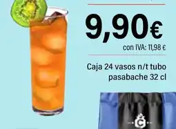 Cash Ifa Caja 24 vasos n/t tubo pasabeche oferta