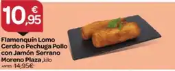 Supermercados El Jamón Flamenquín lomo cerdo o pechuga pollo con jamón serrano moreno plaza oferta