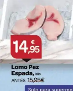 Supermercados El Jamón Lomo Pez Espada oferta