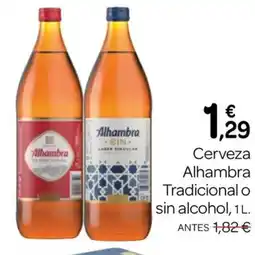 Supermercados El Jamón ALHAMBRA Cerveza Tradicional sin alcohol oferta