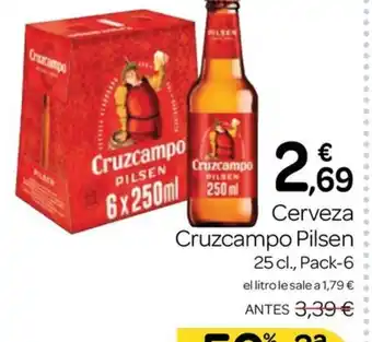 Supermercados El Jamón CRUZCAMPO Cerveza Pilsen oferta