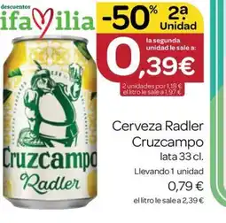 Supermercados El Jamón CRUZCAMPO Cerveza Radler oferta