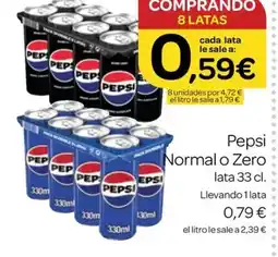 Supermercados El Jamón PEPSI Normal o Zero oferta