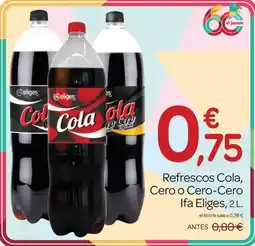 Supermercados El Jamón IFA ELIGES Refrescos Cola, Cero o Cero-Cero oferta