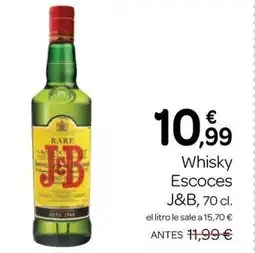 Supermercados El Jamón J&B Whisky Escoces oferta