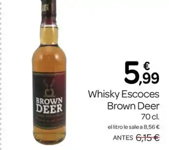 Supermercados El Jamón BROWN DEER Whisky Escoces oferta