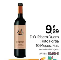 Supermercados El Jamón PORTIA D.O. Ribera Duero Tinto 10 Meses oferta